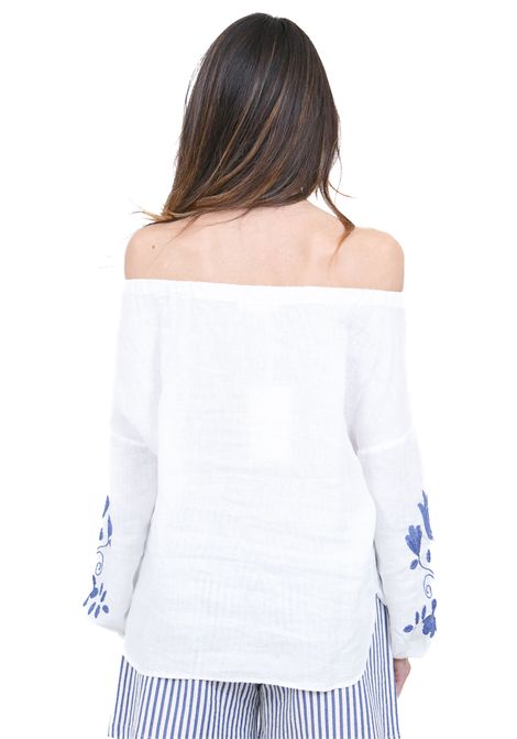 LINO/RICAMO MADAME VENICE | Camicie | CRISTINAB.CO/BLU